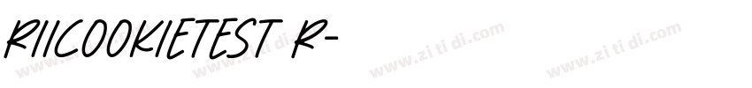 RiiCookieTest R字体转换
